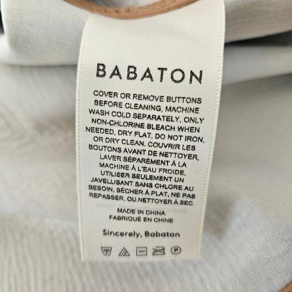 Women's Aritzia Babaton Pelli Hip Shirt Jacket Vegan Leather Constant Camel M - Picture 11 of 16